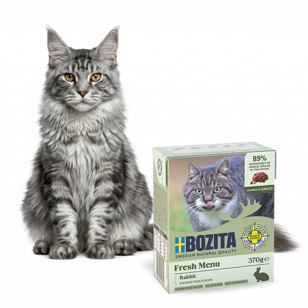 BOZITA dla kota kawałki w sosie z królikiem 370g
